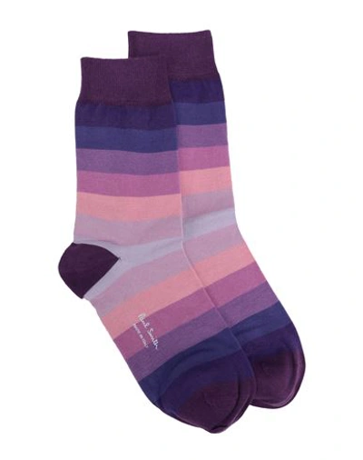 Paul Smith Woman Socks & Hosiery Light Purple Size Onesize Cotton, Polyamide, Elastane
