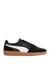 Puma Mens Palermo Leather Trainers Mens Shoe In Black