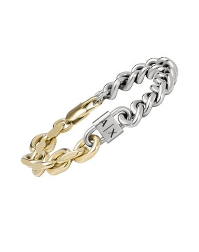 Armani Exchange Man Bracelet Silver Size - Stainless Steel