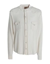 Rakkì Man Shirt Cream Size 42 Mako Cotton In White