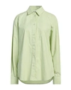 Des Phemmes Des_phemmes Woman Shirt Light Green Size 8 Cotton