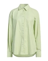 Des Phemmes Des_phemmes Woman Shirt Light Green Size 8 Cotton In Green