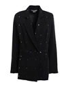 NEVER FULLY DRESSED NEVER FULLY DRESSED WOMAN BLAZER BLACK SIZE 10 POLYESTER