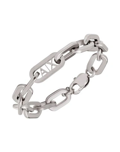 Armani Exchange Man Bracelet Silver Size - Stainless Steel