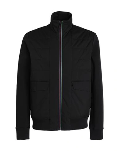 Ps By Paul Smith Ps Paul Smith Man Jacket Black Size Xl Polyester, Cotton, Elastane