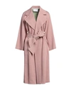 Harris Wharf London Woman Overcoat & Trench Coat Fuchsia Size 8 Cotton, Polyamide In Pink