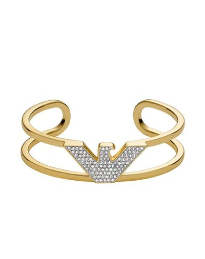 Emporio Armani Woman Bracelet Gold Size - Brass