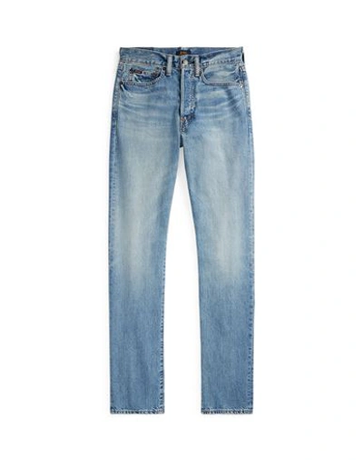 Polo Ralph Lauren High-rise Relaxed Straight Jean Woman Jeans Blue Size 30 Cotton, Lyocell