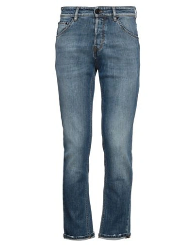 Pt Torino Man Jeans Blue Size 31 Cotton, Elastane