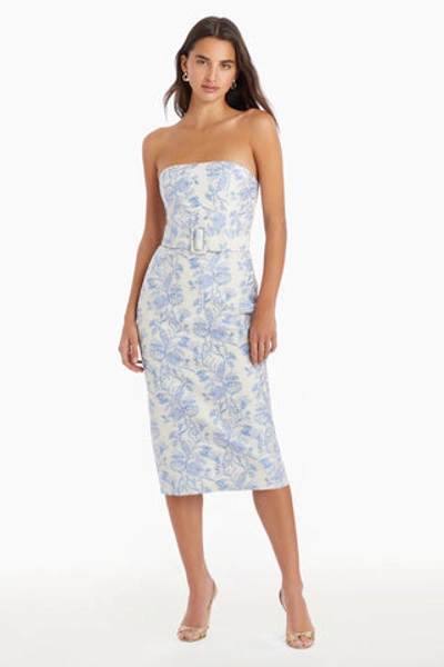 Amanda Uprichard Fae Midi Dress In English Blue