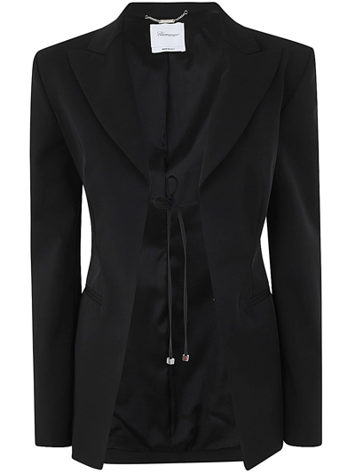 Blumarine Einreihiger Monopetto Blazer In Black