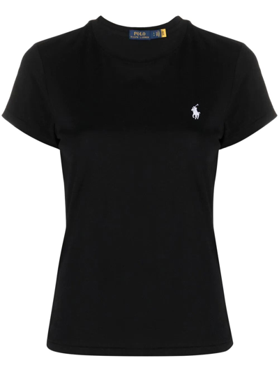 Polo Ralph Lauren Cotton T-shirt In Black