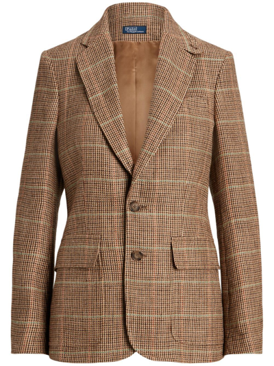 Polo Ralph Lauren Striped Jacket In Brown
