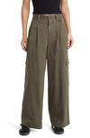 MADEWELL MADEWELL THE HARLOW (RE)GENERATIVE CHINO WIDE LEG CARGO PANTS