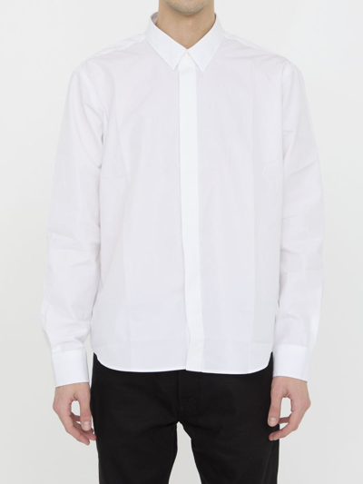 Ami Alexandre Mattiussi Classic Cotton Poplin Shirt In White