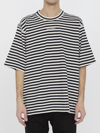 Dolce & Gabbana Striped Short-sleeved T-shirt In Blue