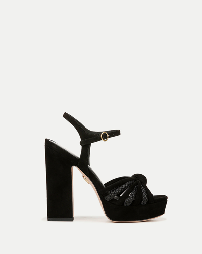 Veronica Beard Flavia Platform Sandal In Black