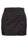 Marine Serre Minigonna Con Effetto Jacquard In Black