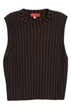 Eckhaus Latta Brown Keyboard Vest In Coffee