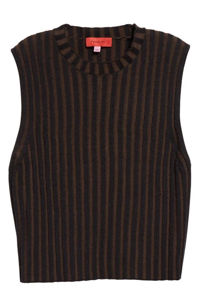 Eckhaus Latta Brown Keyboard Vest In Coffee