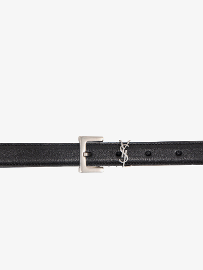 SAINT LAURENT SAINT LAURENT MAN BELT MAN BLACK BELTS