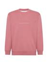 Brunello Cucinelli Logo-embroidered Sweatshirt In Rouge_rubis