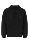 Vtmnts Cotton Hooded Sweatshirt With Text Detail In Black