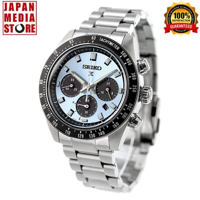 Pre-owned Seiko Prospex Sbdl109 Speedtimer Ice Blue Dial Solar Chronograph Men Watch Japan