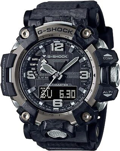 Pre-owned Casio G-shock Gwg-2000-1a1jf Carbon Mudmaster Radio Tough Solar Men Official