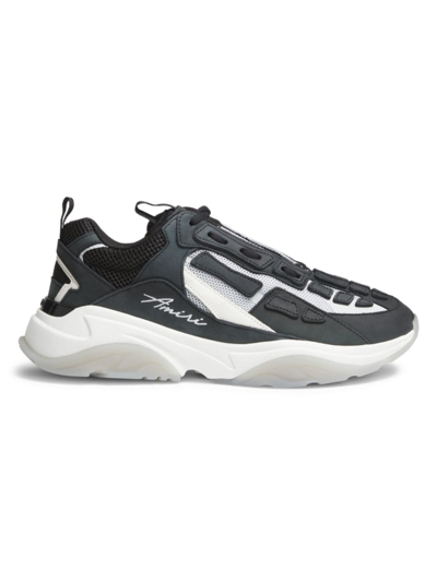 Amiri Bone Runner Panelled Mesh Sneakers In Black
