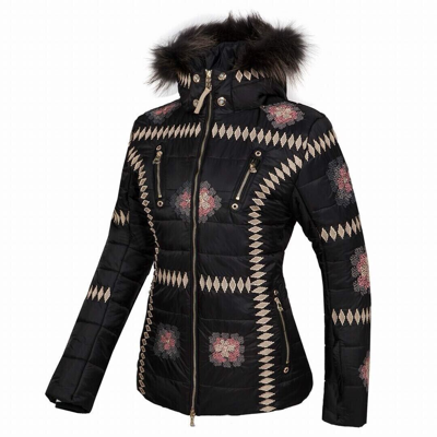 Pre-owned Bogner Women Ski Jacket Elena -d With Fox Fur Included Nurea Size: S,m,l,xl,2xl In Black