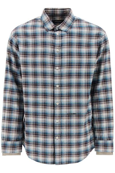 Dsquared2 Plaid-check Pattern Cotton Shirt In Multi-colored