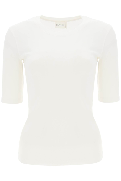 Closed Cotton & Modal T-shirt In White