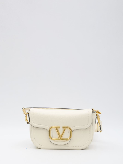 Valentino Garavani Alltime Shoulder Bag In Cream