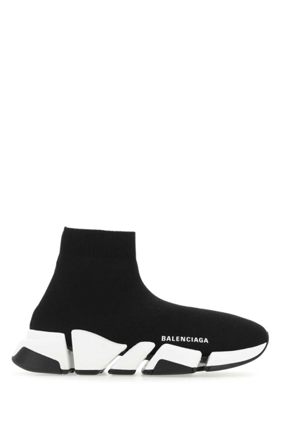 Balenciaga Speed Knitted Sock-style Sneakers In Black