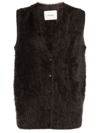 LISA YANG BROWN THE ASTRID CASHMERE VEST