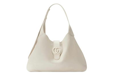 Pre-owned Gucci Aphrodite Large Shoulder Bag White