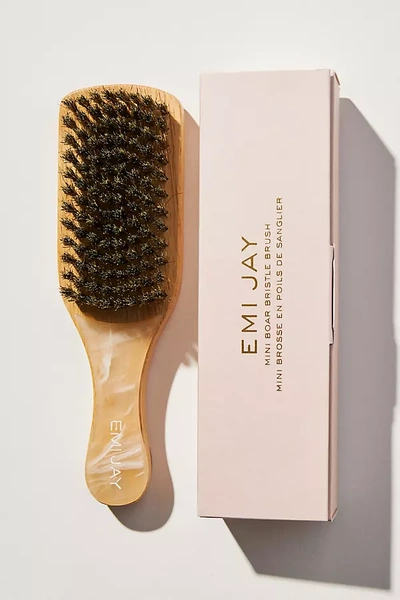 Emi Jay Boar Bristle Mini Brush In Beige
