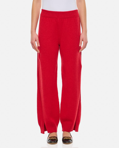 Barrie Cashmere Jogging Pants In Red