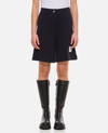 Thom Browne Logo-tag Bermuda Shorts In Blue