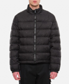Versace Barocco Jacquard Zip-up Puffer Jacket In Black
