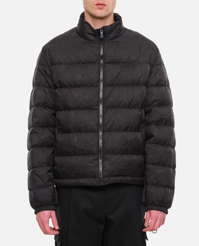 VERSACE DOWN JACKET BAROCCO JACQUARD FABRIC