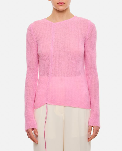 Cecilie Bahnsen Ussi Venus Soft Knit Pullover In Pink