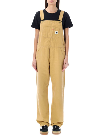 Carhartt W Bib Dungaree Straight In Bourbon Beige