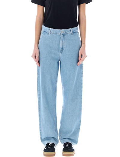 Carhartt W Pierce Pant Straight In Blue Stone Bleached