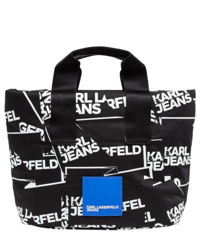 Karl Lagerfeld Jeans Tote Bag In Black