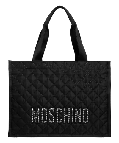 Moschino Tote Bag In Black