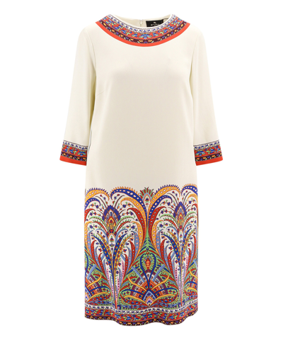 Etro Midi Dress In White