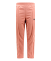 Palm Angels Trouser With Embroidered Monogram On The Front In Pink