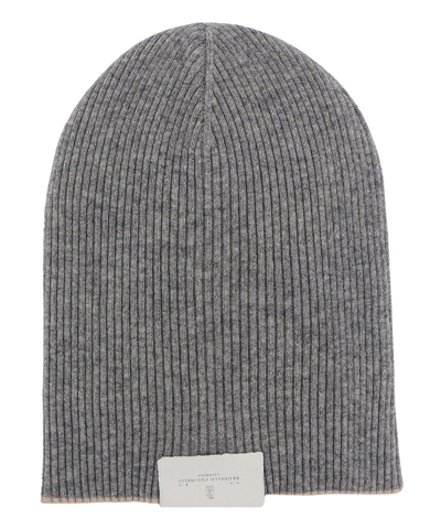 Brunello Cucinelli Beanie In Gray